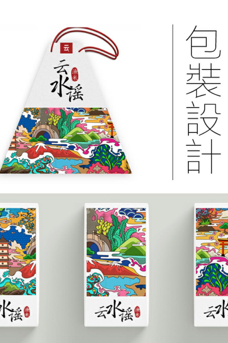 食品茶葉、大米與蜂蜜的包裝設計 手繪插畫在瓶貼與禮盒平面設計中的應用